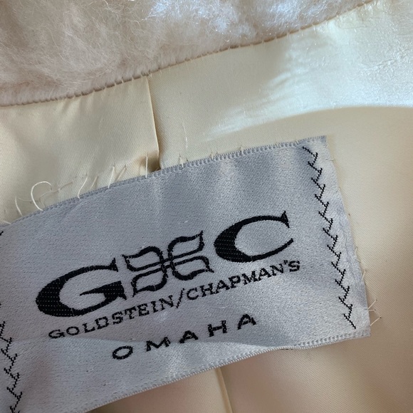 VINTAGE pristine cream faux fur coat - Picture 7 of 8